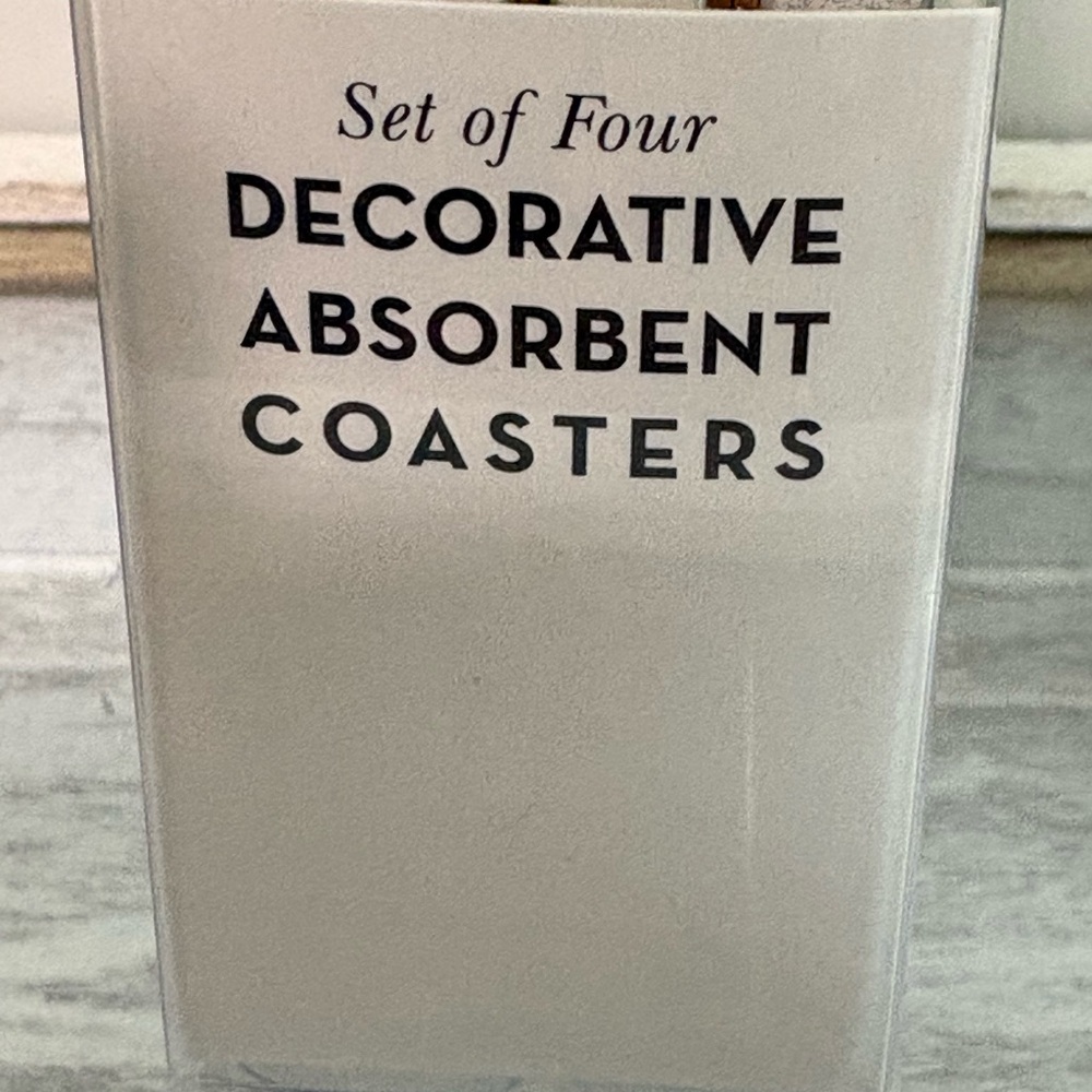 Thirstystone 4-Pack Absorbent Stone Coasters, NWT. Highly Rated - Picture 3 of 4